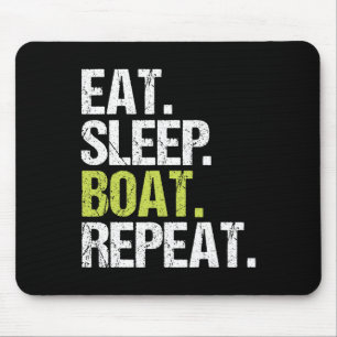 Tapis De Souris Manger Dormir Bateau Répéter Chemise Voile Marin N