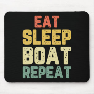 Tapis De Souris Manger Dormir Bateau Répéter Pêche Navigation Voil