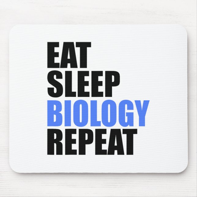Tapis De Souris Manger Dormir Biologie Répéter Biologiste Professe (Devant)