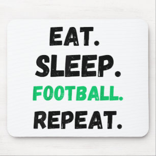 Tapis De Souris Manger Dormir Football Répéter Mignon Manger Dormi