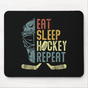 Tapis De Souris Manger Dormir Hockey Répéter Enfants Adulte Hockey