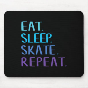 Tapis De Souris Manger Dormir Patiner Répéter - T-shirt pour patin