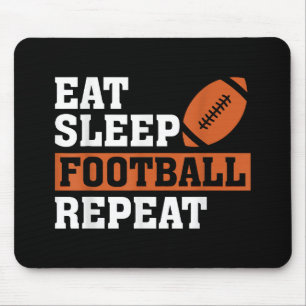 Tapis De Souris Manger Football Dormir Répéter Incroyable Football