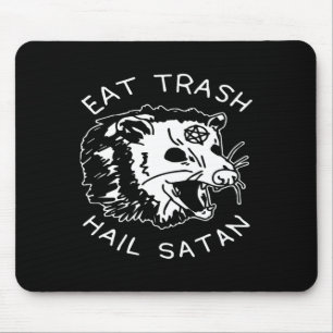 Tapis De Souris Manger les ordures Hail Satan Allumette de Noël Py