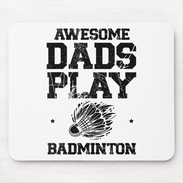 Tapis De Souris Manger Sleep Badminton Répéter Shuttle Racket (Devant)