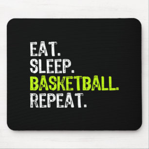 Tapis De Souris Manger Sleep Basketball Répéter Lecteur Fun Cool L