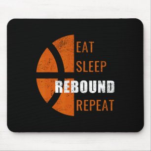 Tapis De Souris Manger Sleep Rebound Fun Bysketbyll Hommes Femmes