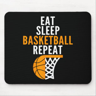Tapis De Souris manger sommeil basketball répétition joueurs de ba