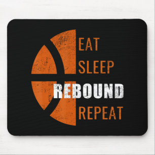 Tapis De Souris Manger Sommeil Rebond Répétition Fun Basketball Ho