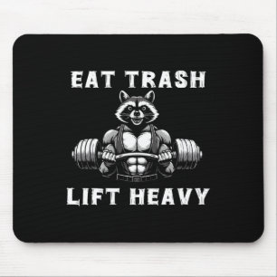 Tapis De Souris Manger Trash Lift Lourd Racoon Lifting Fitness Wo
