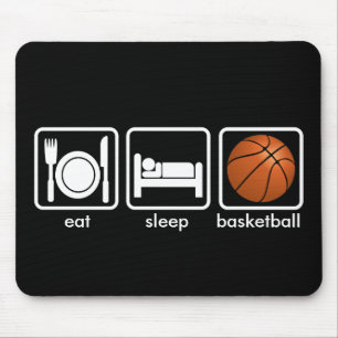 Tapis De Souris Mangez, dormez, basket-ball