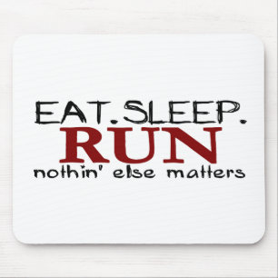 Tapis De Souris Mangez la course de sommeil