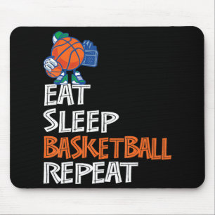 Tapis De Souris Mangez le basketball de sommeil et répétez les cad
