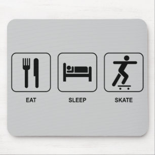 Tapis De Souris Mangez le patin Mousepad de sommeil