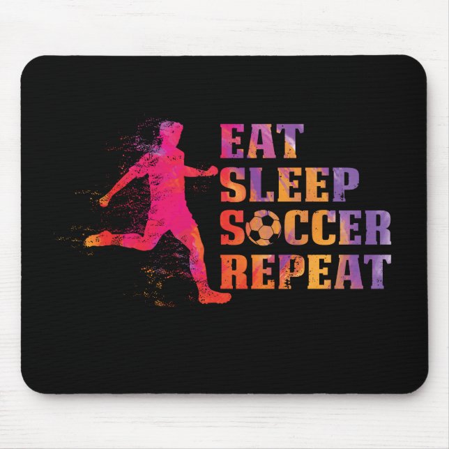 Tapis De Souris Mangez le soccer Sleep, un nouveau cadeau pour les (Devant)