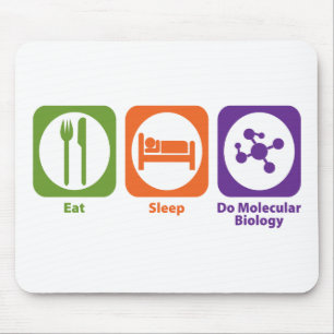Tapis De Souris Mangez le sommeil font la biologie moléculaire