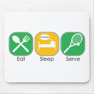 Tapis De Souris Mangez le tennis de sommeil