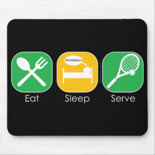 Tapis De Souris Mangez le tennis de sommeil