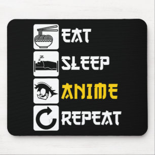 Tapis De Souris Mangez Sleep Anime Répéter Manga Japon Dire Cospla