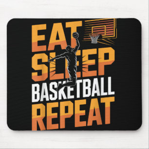 Tapis De Souris Mangez Sleep Basketball Répéter, Joueur, Garçons,