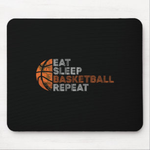 Tapis De Souris Mangez Sleep Basketball Répéter Pour Hommes Femmes
