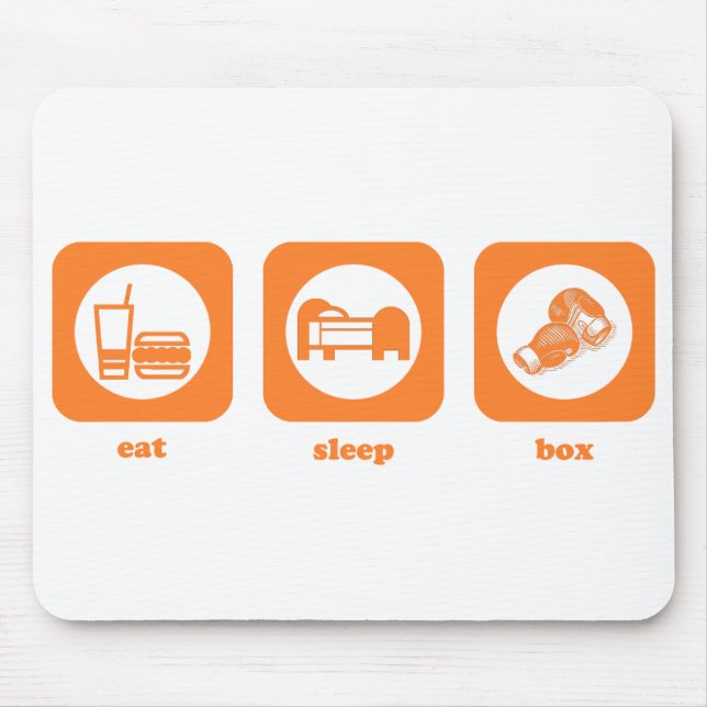 Tapis De Souris Mangez. Sommeil. Boîte. Mousepad (Devant)