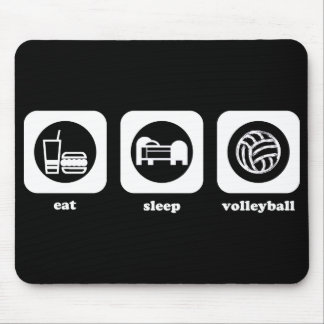 Tapis De Souris Mangez. Sommeil. Volleyball. Mousepad