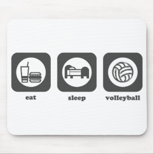 Tapis De Souris Mangez. Sommeil. Volleyball. Mousepad
