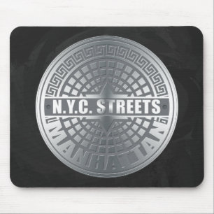 Tapis De Souris Manhole Covers Manhattan