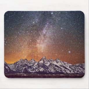 Tapis De Souris Manière laiteuse au-dessus de Teton grand