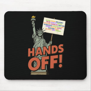 Tapis De Souris Manifestation anti-Trump 5 avril Statue de L
