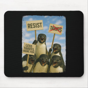 Tapis De Souris Manifestation de Pingouin contre le militantisme d