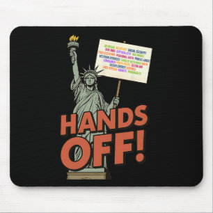Tapis De Souris Manifestation 'Hands Off' le 5 avril Statue de L a