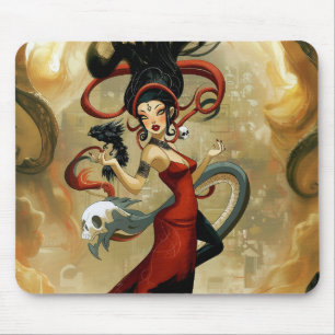 Tapis De Souris Manifeste intention Occult Dark Witchy AI Art