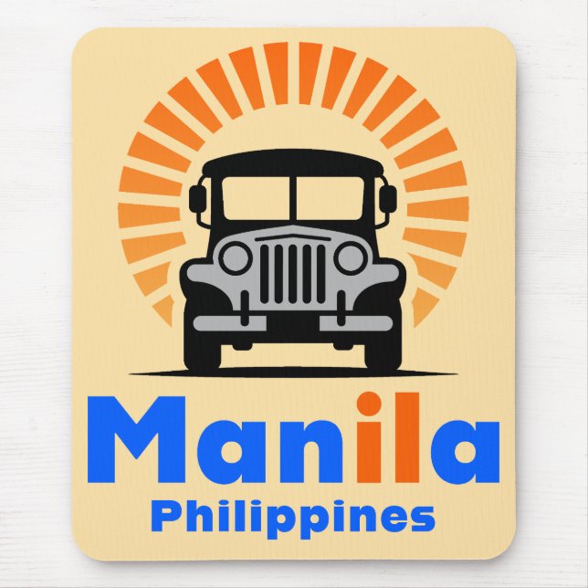 Tapis De Souris Manille Philippines Asie du Sud-Est (Devant)