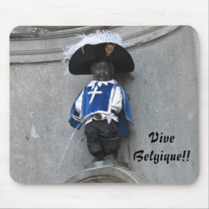 Tapis De Souris Manneken Pis Mousepad, légende : Vive Belgique ! !