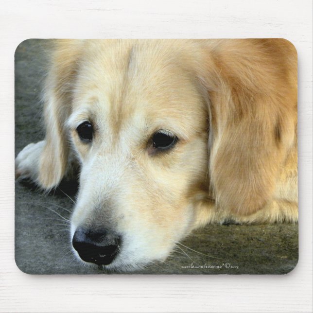 Tapis De Souris Manquer vous/cadeau Mousepad de golden retriever (Devant)