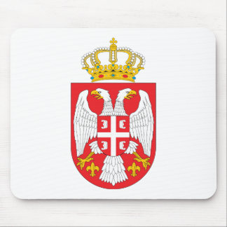 Tapis De Souris Manteau de la Serbie des bras Mousepad