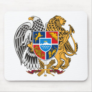 Tapis De Souris Manteau de l'Arménie des bras Mousepad