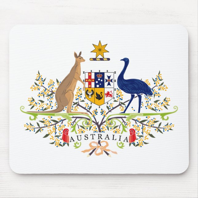 Tapis De Souris Manteau de l'Australie des bras Mousepad (Devant)