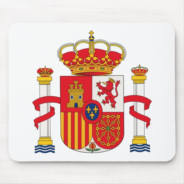 Tapis De Souris Manteau de l'Espagne des bras Mousepad (Devant)