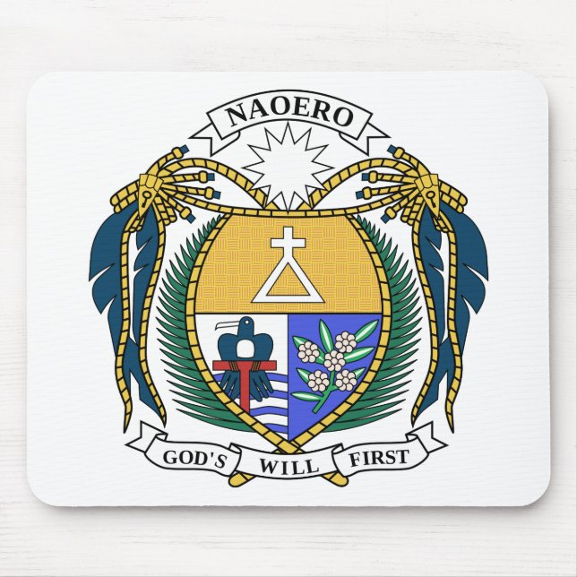 Tapis De Souris Manteau du Nauru des bras (Devant)