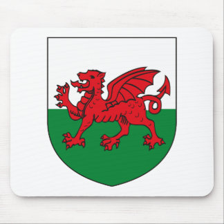 Tapis De Souris Manteau du Pays de Galles des bras Mousepad