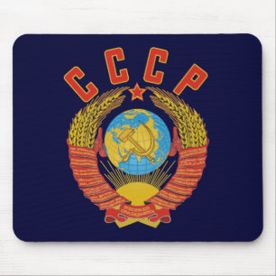 Tapis De Souris Manteau soviétique de mousepad des bras CCCP