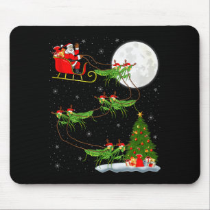 Tapis De Souris Mantis insecte Père Noël traîneau volant drôle mag