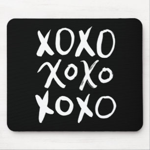 Tapis De Souris Manuscrit blanc de brosse de XOXO  