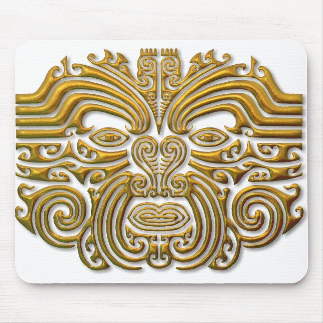 Tapis De Souris Maori Tattoo - Gold (Devant)