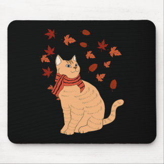 Tapis De Souris Maple Cat Leaf Automne Bonjour Automne Automne Fun