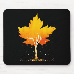 Tapis De Souris Maple Leaf Arbre d'automne Orange Fall Leaves