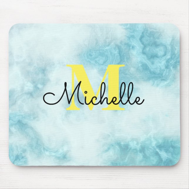 Tapis De Souris Marble Abstract Monogram (Devant)